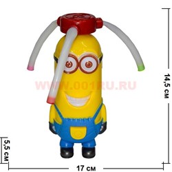 Игрушка Миньон крутящийся с музыкой 14,5 см высота - фото 49544