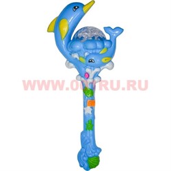 Игрушка крутящаяся "дельфины" со светом и музыкой - фото 49928