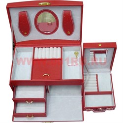 Шкатулка-автомат 3-ярусная с дорожной шкатулкой 13*16*25 - фото 50355