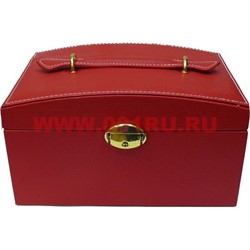 Шкатулка-автомат 3-ярусная с дорожной шкатулкой 13*16*25 - фото 50358