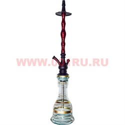 Кальян Халил Мамун "черный и бордовый" 72 см (новая коллекция) - фото 50833