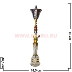 Кальян сирийский 86 см (колба, шахта, тарелка) - фото 50912