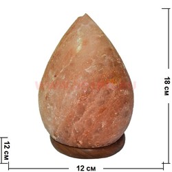 Лампа солевая "бутон" большая 18 см с зарядкой USB - фото 51232