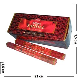 Благовония HEM sq Flora Sandal Masala 25 шт\уп - фото 51367