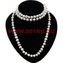 Бусы жемчуг 120 см 8-9 мм - фото 51844