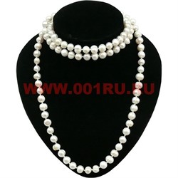 Бусы жемчуг 120 см 9-10 мм - фото 51852