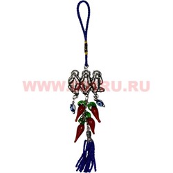 Амулет «3 обезьяны + перцы» подвеска - фото 54003