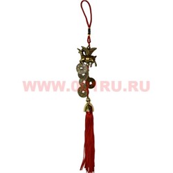 Амулет подвеска «коза со слитком» с бронзовыми монетами - фото 54392