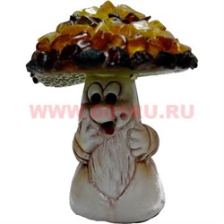 Фигурка с янтарем "Грибок" - фото 55823