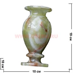 Ваза из оникса 12,5 см (3х5) формы в ассортименте - фото 55838