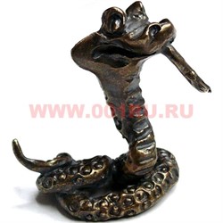 Змея символ 2013 года из бронзы 5 см большая - фото 55937