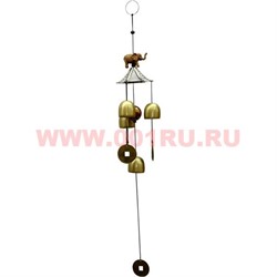 Музыка ветра «Слоник на пагоде» и 4 колокольчика (A) - фото 56264