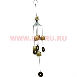 Музыка ветра «Жабка» и 3 колокольчика (A) - фото 56272