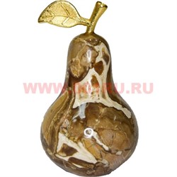 Груша 8,5 см из черного оникса 2х3 дюйма - фото 56344