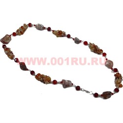 Бусы из агата и сердолика 70 см оптом (россыпь+камень) - фото 56535