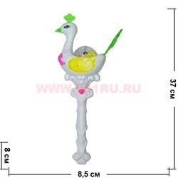 Игрушка светяшка-крутяшка "павлин" со звуком - фото 56785