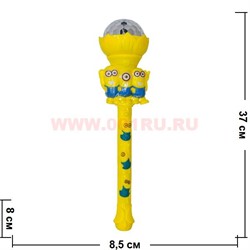 Игрушка светяшка-крутяшка "Миньон" со звуком - фото 56789