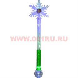 Палочка светящаяся Снежинка 54 см (3 режима) - фото 56841
