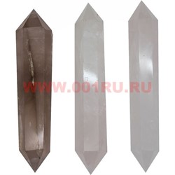 Карандаш из розового кварца двухсторонний 10-12 см - фото 58312
