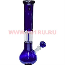 Бонг стеклянный (GB-1081) высота 38 см (цвета микс) - фото 58444