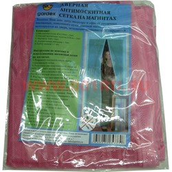 Москитная сетка на магнитах (без рисунка) цвета в ассортименте (60 шт/кор) - фото 58608