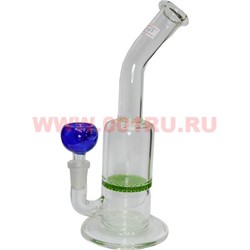 Бонг стеклянный прозрачный (BL-63) 24 см высота - фото 58670