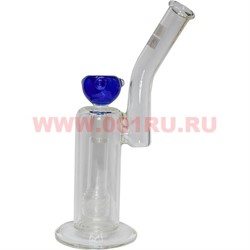 Бонг стеклянный прозрачный (BL-60) 26 см высота - фото 58715
