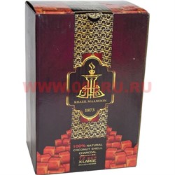 Уголь для кальяна от Khalil Maamoon 72 кубика 25х25 мм 1 кг кокосовый - фото 59068