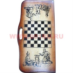 Нарды деревянные "Воин с драконом" (J-3288) 33х66 см - фото 59200