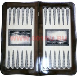 Нарды деревянные "Картины" (J-3289) 33х66 см - фото 59223