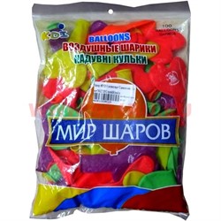 Шарики надувные "пастель" Смайлики 12 дюймов, цена за 50 штук - фото 59694