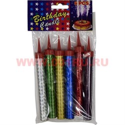 Свеча-феерверк подарочная 6 шт/упаковка 12 см 400 уп/коробка - фото 59696