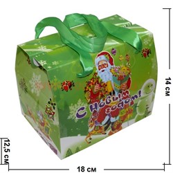 Коробка подарочная новогодняя (RA-100) 14 см для конфет 20 шт/уп - фото 59756