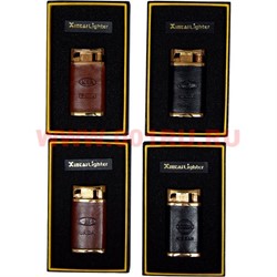 Зажигалка газовая Xintai «марки машин» в коже - фото 59827