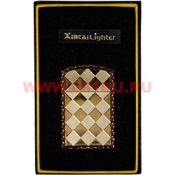Зажигалка газовая Xintai «в клетку, узоры» кремневая - фото 59911