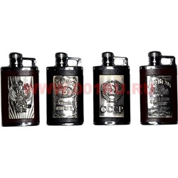 Зажигалка газовая "Фляга СССР Россия и виски" - фото 59979