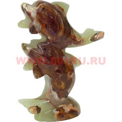 Дельфины из оникса, пара 18 см высота (8 дюймов) - фото 60287