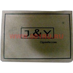 Портсигар J&Y на 10 сигарет цвета в ассортименте - фото 60444