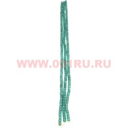 Нитка бусин аквамарин "бочонки" цена за 1 нитку - фото 60772