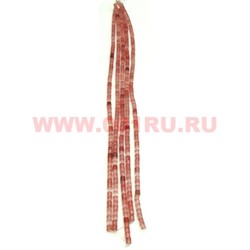 Нитка бусин розовый кварц "бочонки" цена за 1 нитку - фото 60781