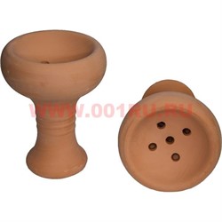Чашка глиняная для кальяна (дырочки внутри) 11х8 см - фото 60957