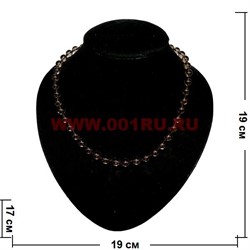 Бусы из топаза 8 мм - фото 61096