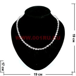Бусы из горного хрусталя 6 мм - фото 61100