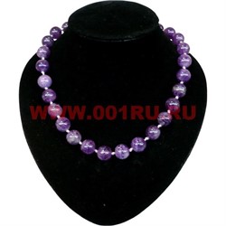 Бусы из аметиста 14 мм - фото 61125