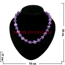 Бусы из аметиста 14 мм - фото 61126