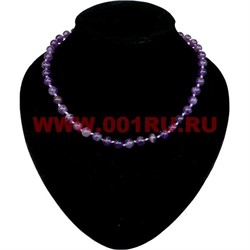 Бусы из аметиста 8 мм - фото 61139
