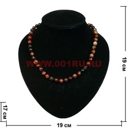 Бусы из сердолика 8 мм - фото 61196