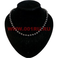 Бусы из шунгита 8 мм - фото 61263