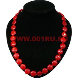 Бусы из коралла круглые 60 см длина 12 мм диаметр - фото 61273