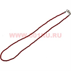 Бусы из натурального коралла "Шар" 3 мм - фото 61431